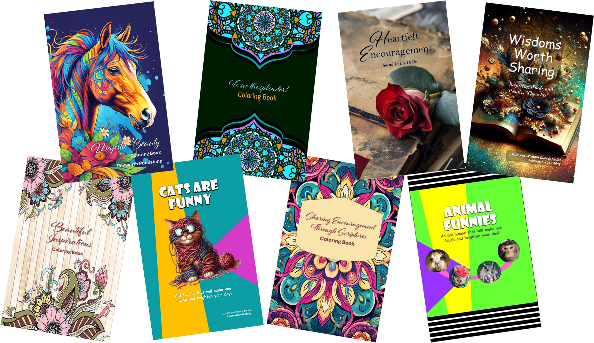 We publish Faith Based Books, Wisdom Quotes, Coloring Books and Inspirational Books for our ministry.